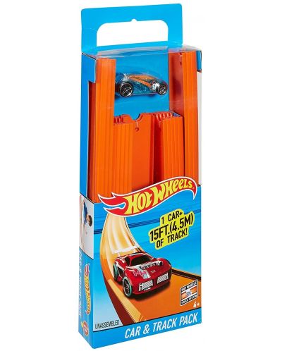 Set de joaca Hot Wheels - Pentru traseu de 4,5 m, cu masinuta