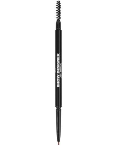 BH Cosmetics - Creion pentru sprâncene Brow Designer, Ash Brown, 0.09 g - 1