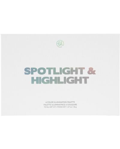 BH Cosmetics - Paletă iluminatoare Spotlight & Highlight, 6 culori - 2
