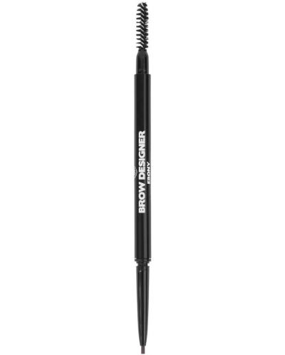 BH Cosmetics - Creion pentru sprâncene Brow Designer, Ebony, 0.09 g - 1
