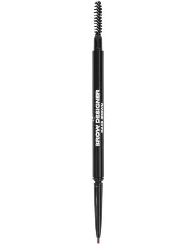BH Cosmetics - Creion pentru sprâncene Brow Designer, Dark Brown, 0.09 g - 1
