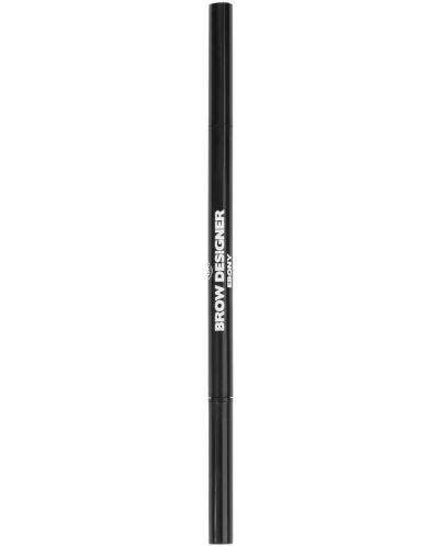 BH Cosmetics - Creion pentru sprâncene Brow Designer, Ebony, 0.09 g - 2