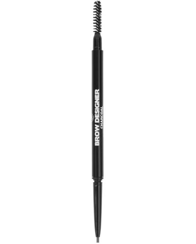 BH Cosmetics - Creion pentru sprâncene Brow Designer, Charcoal, 0.09 g - 1