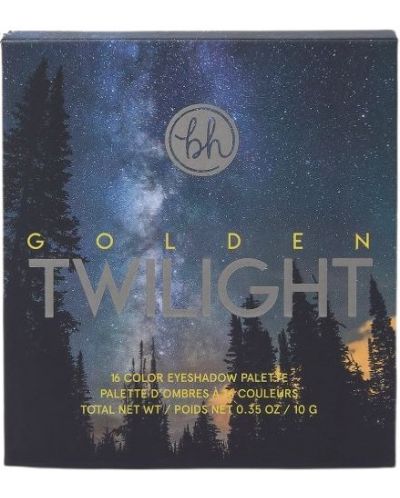 BH Cosmetics - Paletă de farduri Golden Twilight, 16 culori - 2