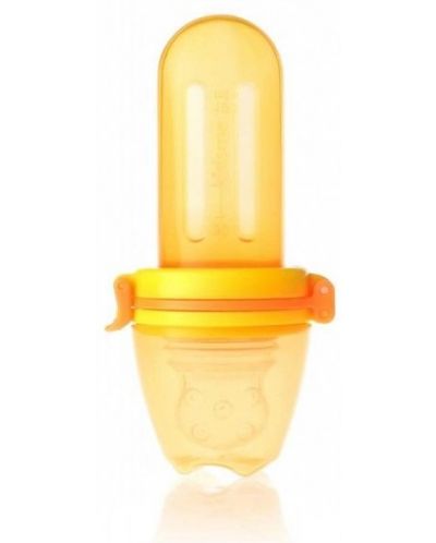 Tetina pentru hrana Kidsme - Squeezer, 4 l+, orange and yellow - 1