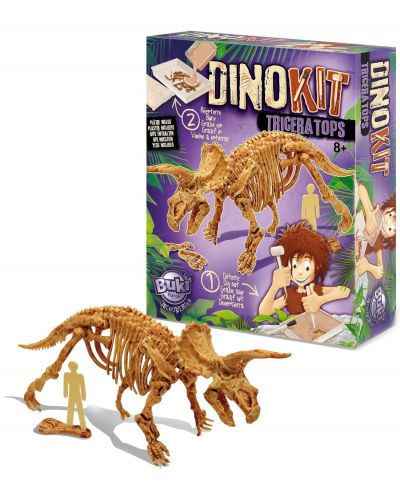 Set de joaca cu dinozaur Buki Dinosaurs - Triceratops - 1