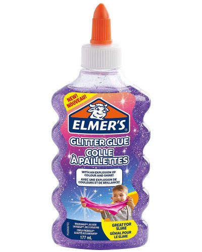 Lipici sclipitor Elmer's Glitter Glue - 177 ml, violet - 1