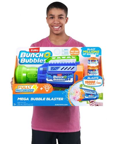 Blaster pentru bule de săpun Zuru Bunch O Bubbles - Mega Bubble, Deluxe - 7