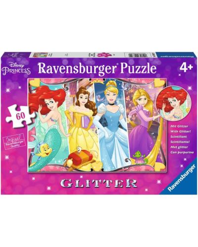 Puzzle Ravensburger din 60 piese - Frumosul cântec al prințeselor Disney - 1