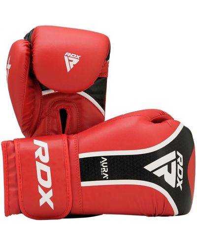 Mănuși de box RDX - Aura Plus T-17 , roșu/negru - 2