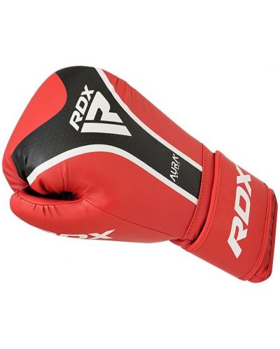 Mănuși de box RDX - Aura Plus T-17 , roșu/negru - 4