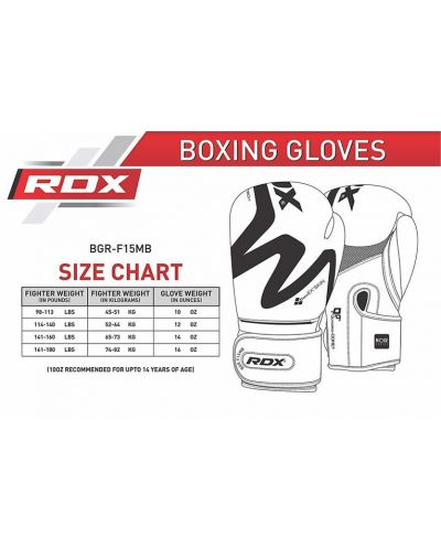 Mănuși de box RDX - F15, negru - 9