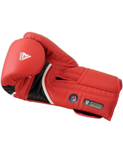 Mănuși de box RDX - Aura Plus T-17 , roșu/negru - 3