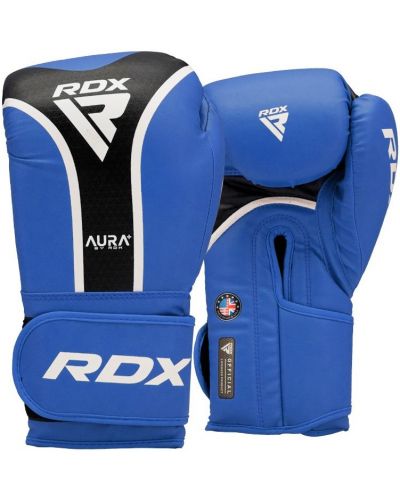 Mănuși de box RDX - Aura Plus T-17 , albastru/negru - 1