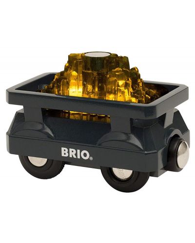 Jucarie din lemn Brio World -Vagon cu aur - 1