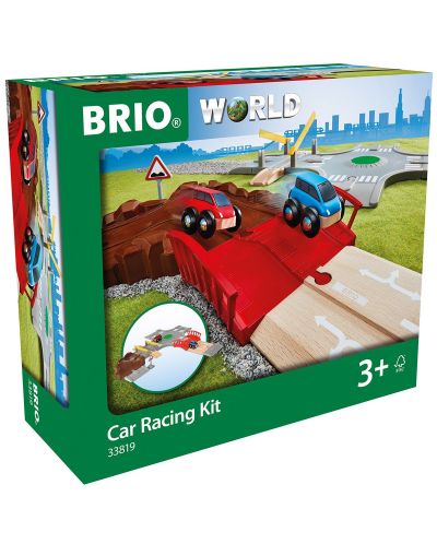 Set de joaca din lemn Brio World - Pista de curse, cu 2 masinute - 3