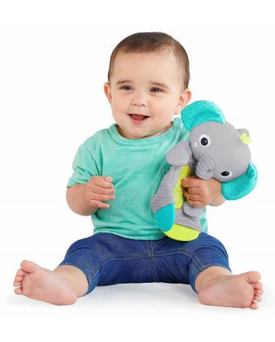 Jucărie de jucărie Bright Starts - Snuggle & Teethe - Elefant - 2