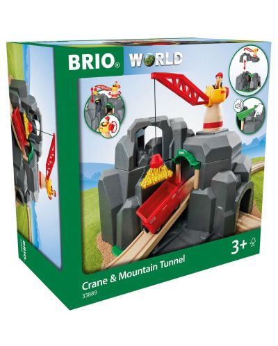 Set din lemn Brio World - Macasa si tunel - 4