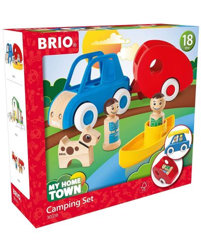 Set de jucării din lemn Brio My Home Town - Camping  - 4