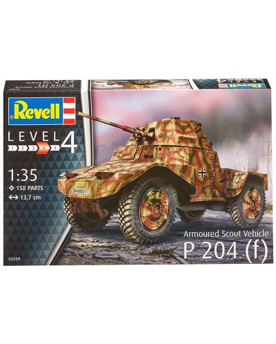 Model asamblabil Revell - Mașină blindată de recunoaștere P204 (f) (03259) - 2