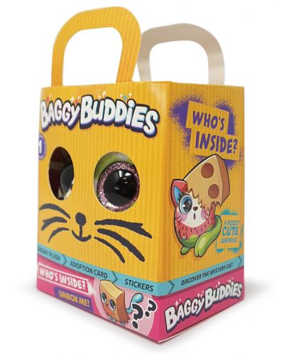 Jucarie de plus surpriza Baggy Buddies - Pisica, asortiment - 5