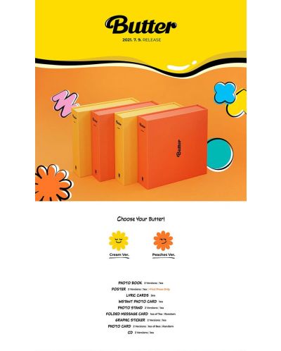 BTS - Butter, Peaches Version (CD Box) | Ozone.ro