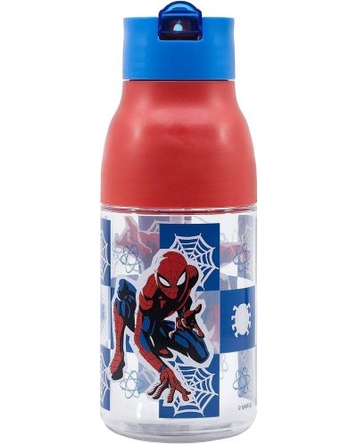 Sticlă din tritan Stor Spider-Man - 420 ml, deschidere dubla - 2