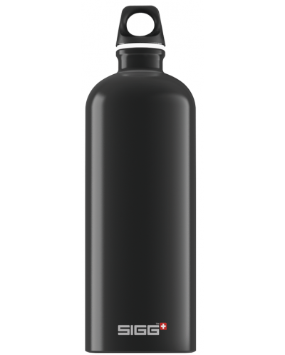 Sticla de apa Sigg Traveller – neagra, 1 L - 1