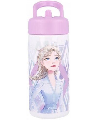 Sticlă cu paie Frozen - 410 ml - 1