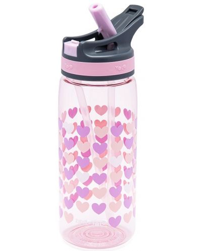 Sticlă pentru apă YOLO - 550 ml, Grilz Hearts - 2