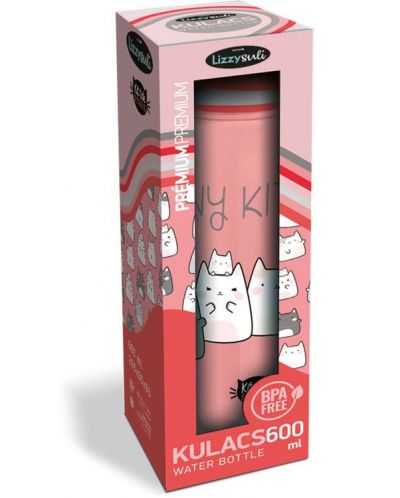 Sticlă Lizzy Card KitTok Cato - Premium, 600 ml - 2