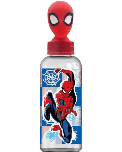 Sticlă cu figurină 3D Stor Spider-Man - Midnight Flyer, 560 ml - 1