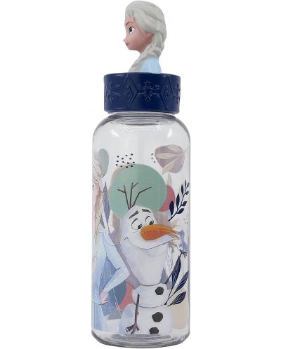 Sticlă cu figurină 3D Stor Frozen - Trust the Journey, 560 ml - 3