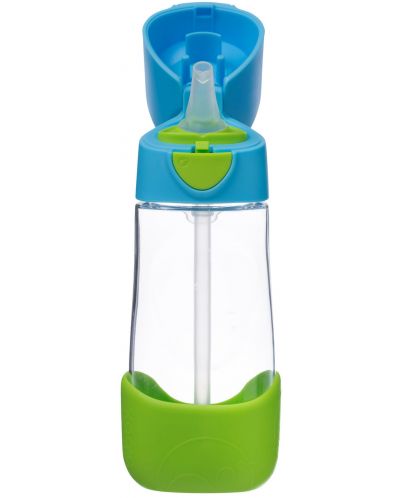 Sticlă cu pai pentru bebeluși b.box - Tritan, Ocean breeze, 450 ml - 1