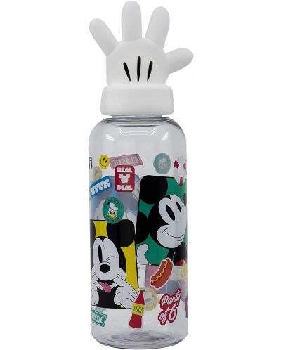 Sticlă cu figurină 3D Stor Mickey Mouse - Fun-Tastic, 560 ml - 1