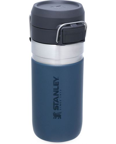 Sticlă de apă Stanley Go - Quick Flip, 0.47 L, albastru inchis - 1