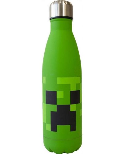 Sticlă Kids Euroswan - Minecraft Creeper Face, 500 ml - 1