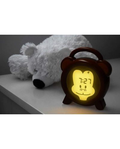 Ceas deșteptător cu lampă de noapte Alecto - Monkey - 7