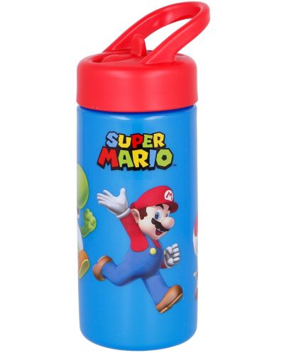 Sticlă cu paie Super Mario - 410 ml - 1