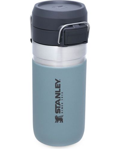 Sticlă de apă Stanley Go - Quick Flip, 0.47 L, gri - 1