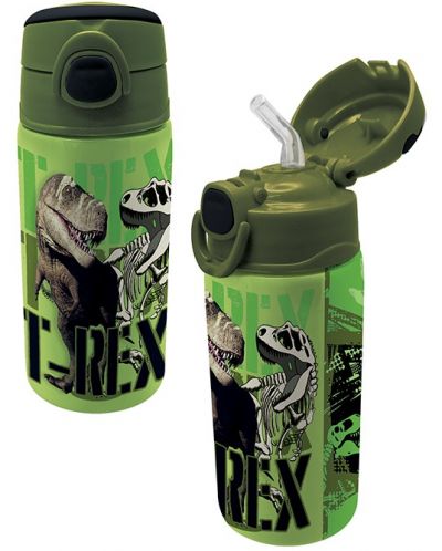 Sticlă de apă Graffiti T-Rex - Със сламка, 500 ml - 1