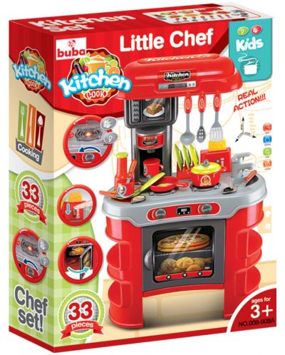 Bucatarie pentru copii Buba Kitchen Cook - Rosie - 3
