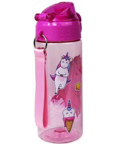 Sticlă ABC 123 - Unicorn roz, 500 ml - 2