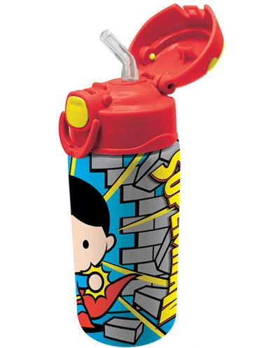 Stică de apă Graffiti Superman - Cu pai, 500 ml - 2