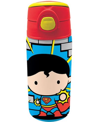 Stică de apă Graffiti Superman - Cu pai, 500 ml - 1