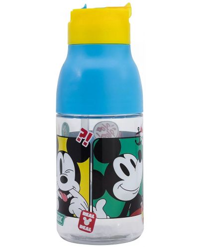 Бутилка от тритан Stor Mickey Mouse - 420 ml, deschidere dubla - 2