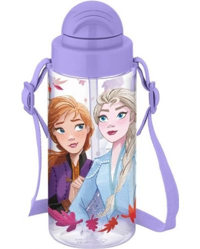 Sticla de apa Disney - Regatul inghetat II, cu banda, 500 ml/ - 1