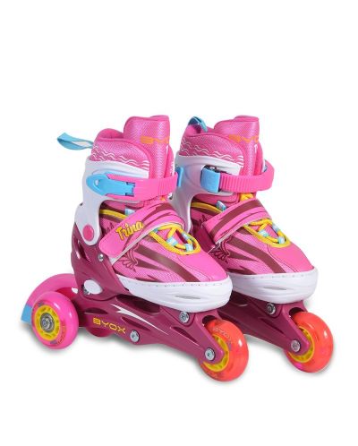 Byox Roller Skates Trina 3 in 1 Pink M (34-37) - 1