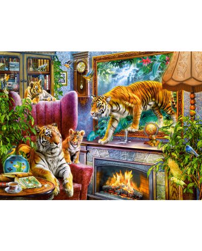 Puzzle Castorland de 3000 piese - Tigrii prind viata - 2
