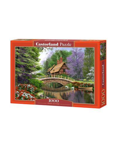 Puzzle Castorland de 1000 piese - Casa langa rau - 1